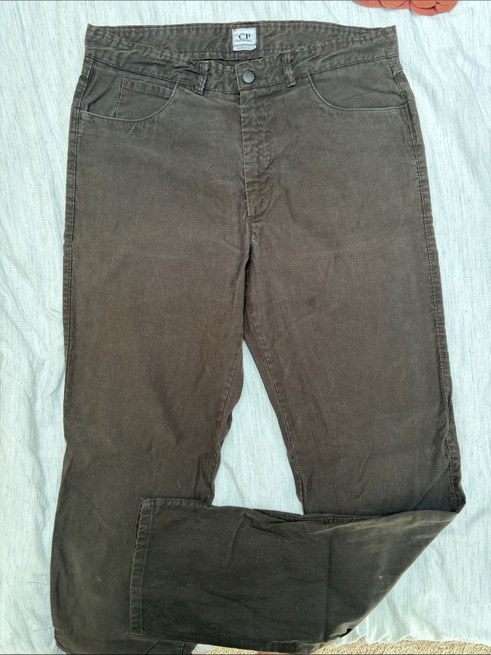 C.P. Company Dark Olive Twill Trousers size EU52
